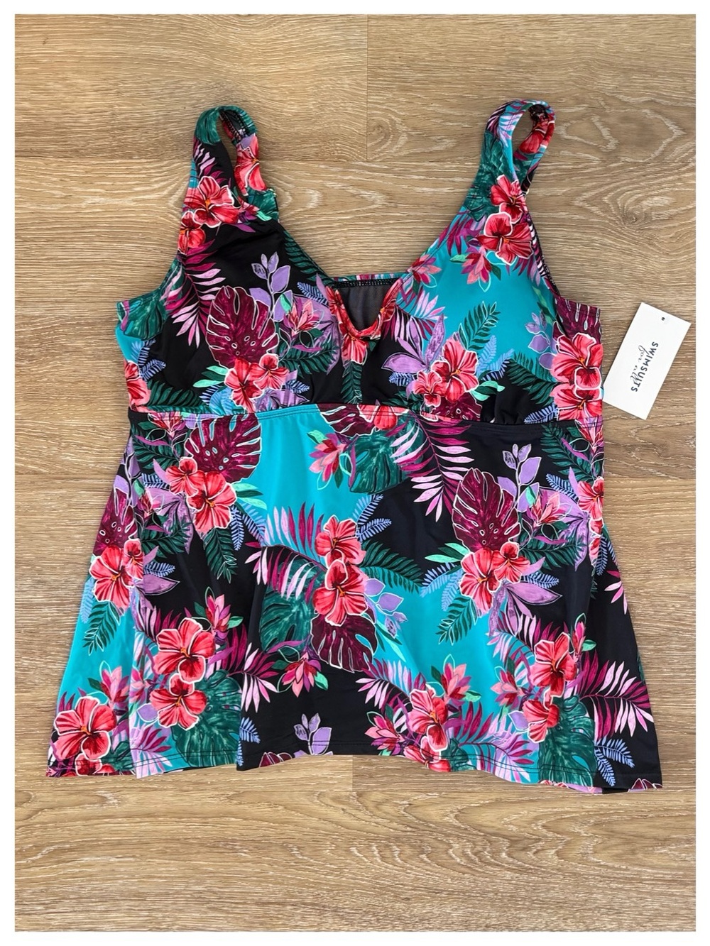 Flowy V-Neck Tankini Top